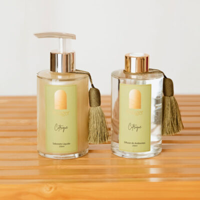 Kit Delicatè Citrique 250ml - Difusor e Saboneteira