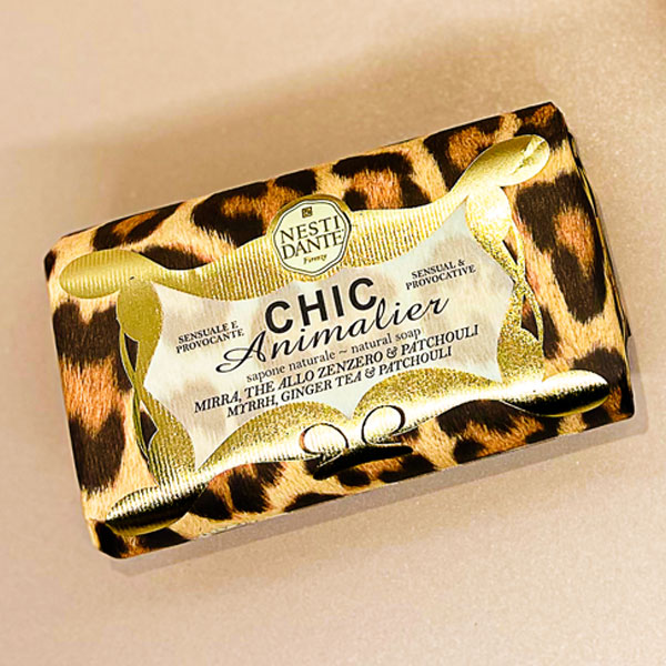 Sabonete em barra Chic Animalier Mirra, The Allo Zenzero e Patchouli 250gr - Imagem 3