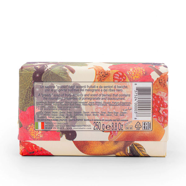 Sabonete em barra Il Frutteto Romã e Groselha Preta 250gr - Imagem 3
