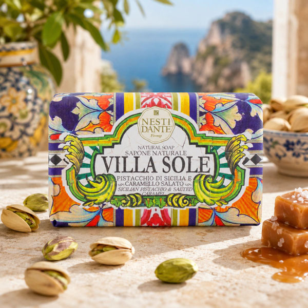 Sabonete em barra Villa Sole Pistache E Caramelo Salgado 250g - Imagem 2